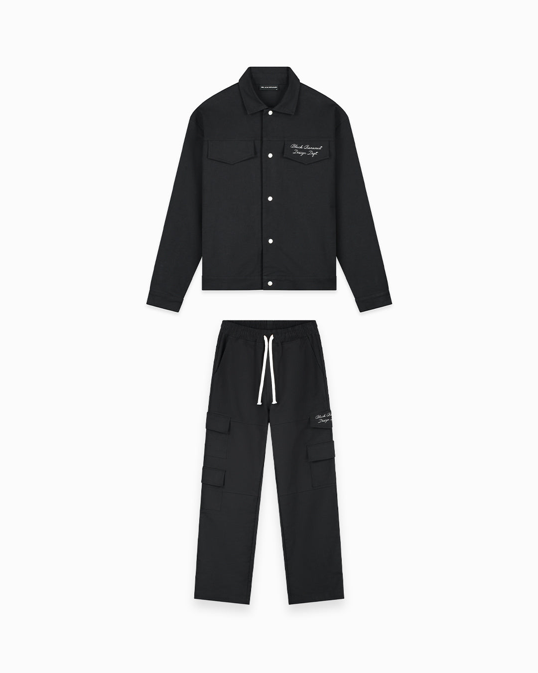TWILL RIPPED SET | Schwarz