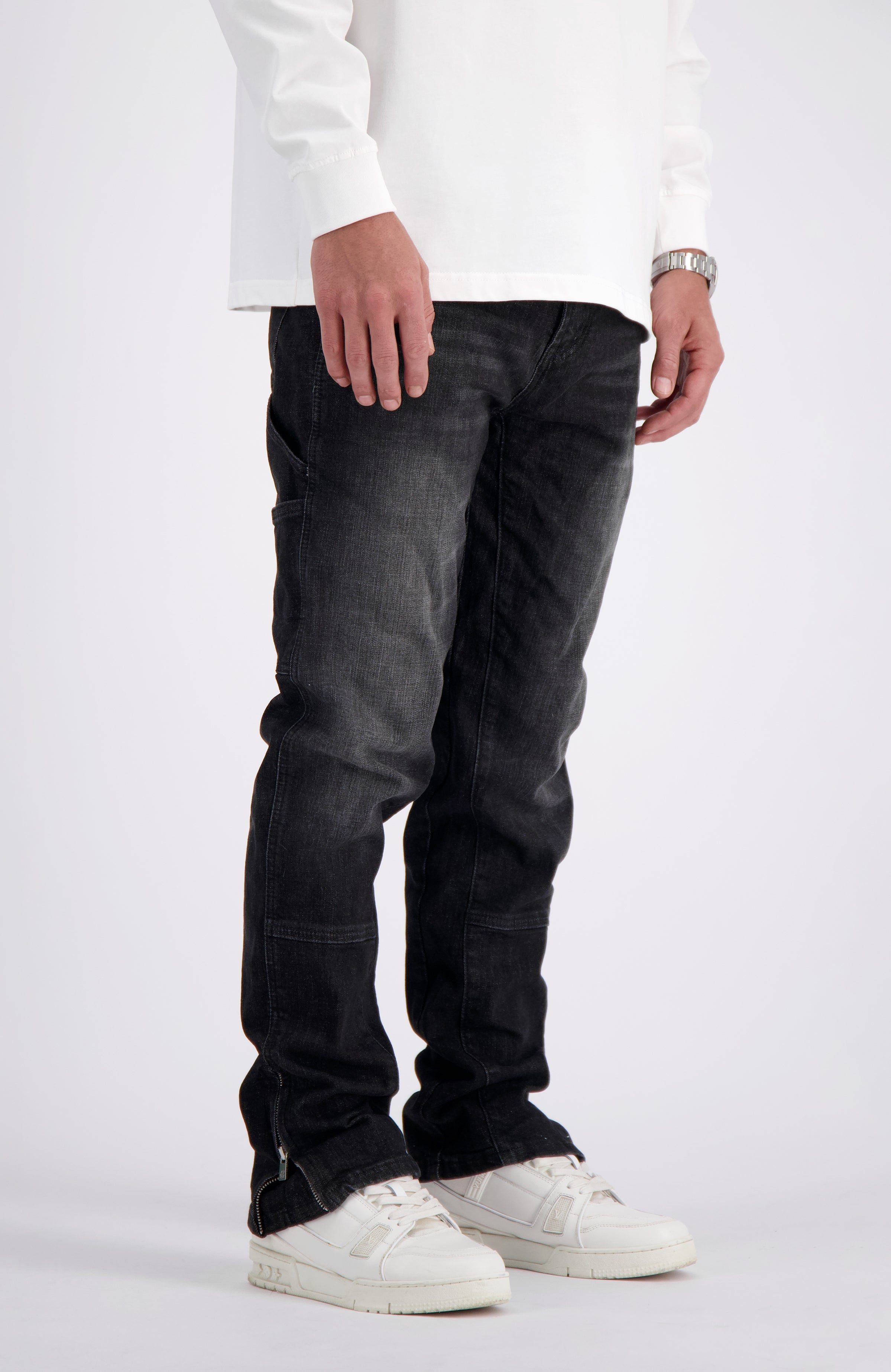V2 WORKER DENIM | Schwarz