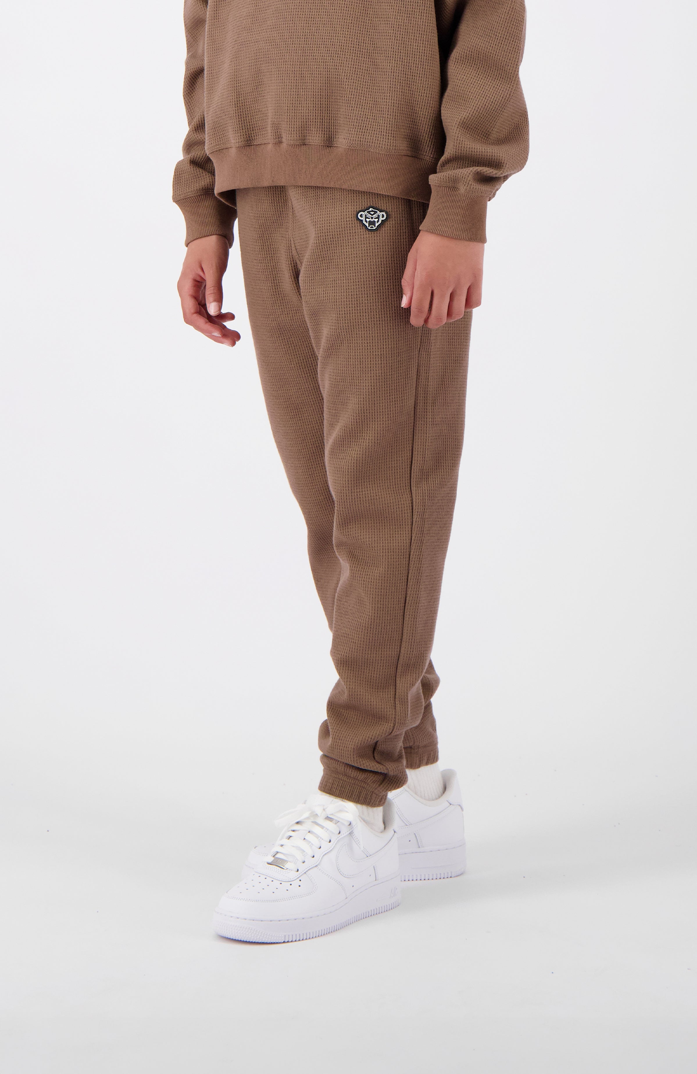 JR. WAFFLE SWEATPANTS | Taupe