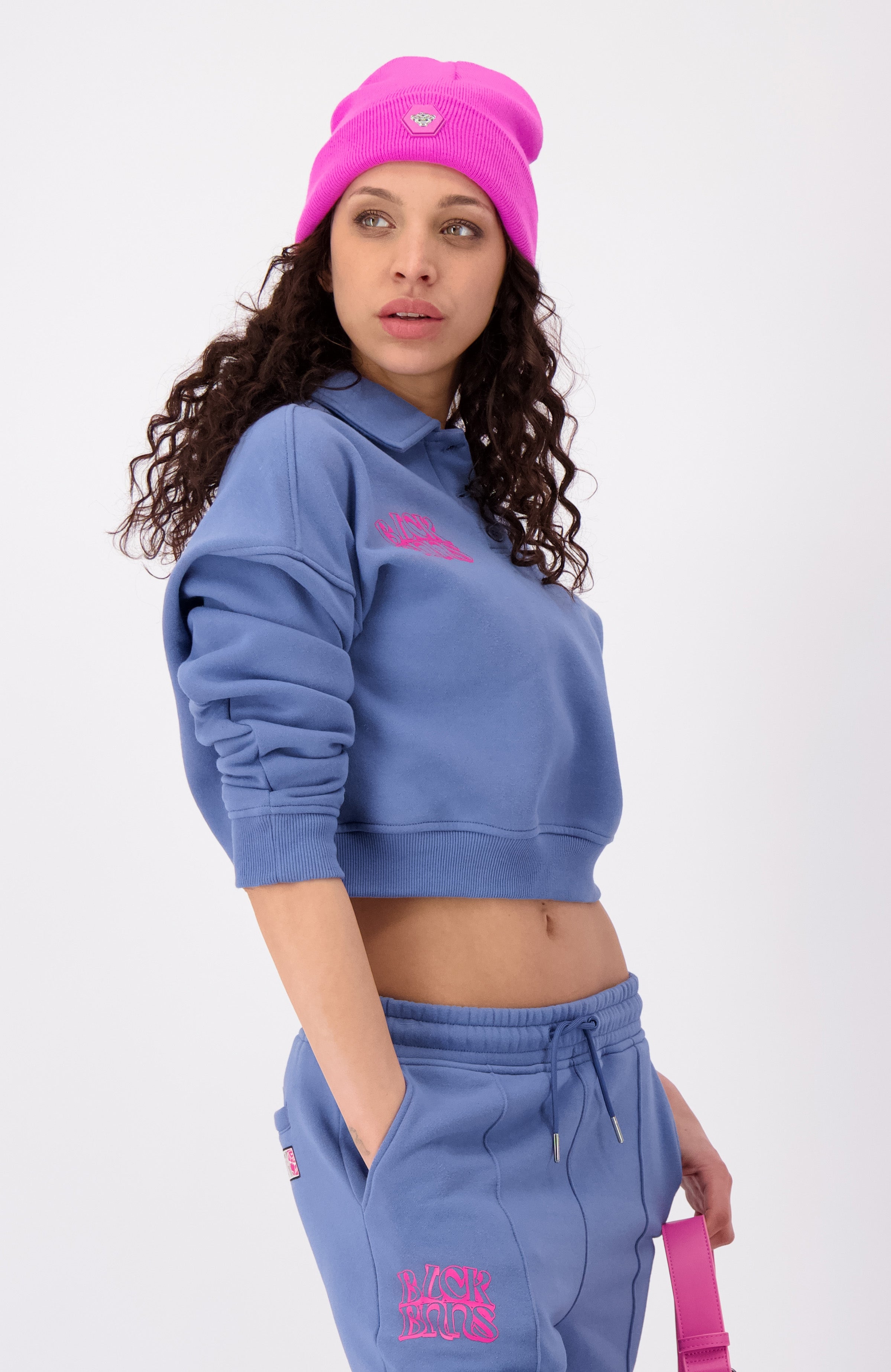 EASE POLO SWEATER | Blau