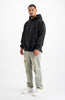 BLANK WASHED HOODIE | Schwarz