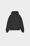 BLANK WASHED HOODIE | Schwarz