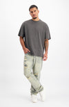 BLANK WASHED T-SHIRT | Grau