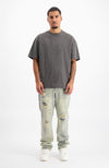 BLANK WASHED T-SHIRT | Grau