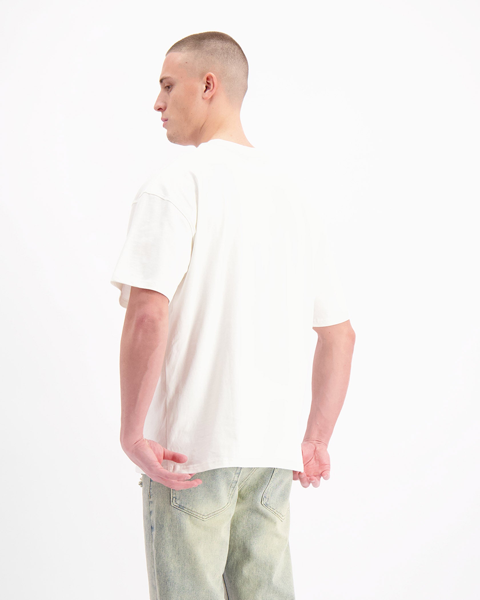 BLOCK MONOGRAM  T-SHIRT | Weiß