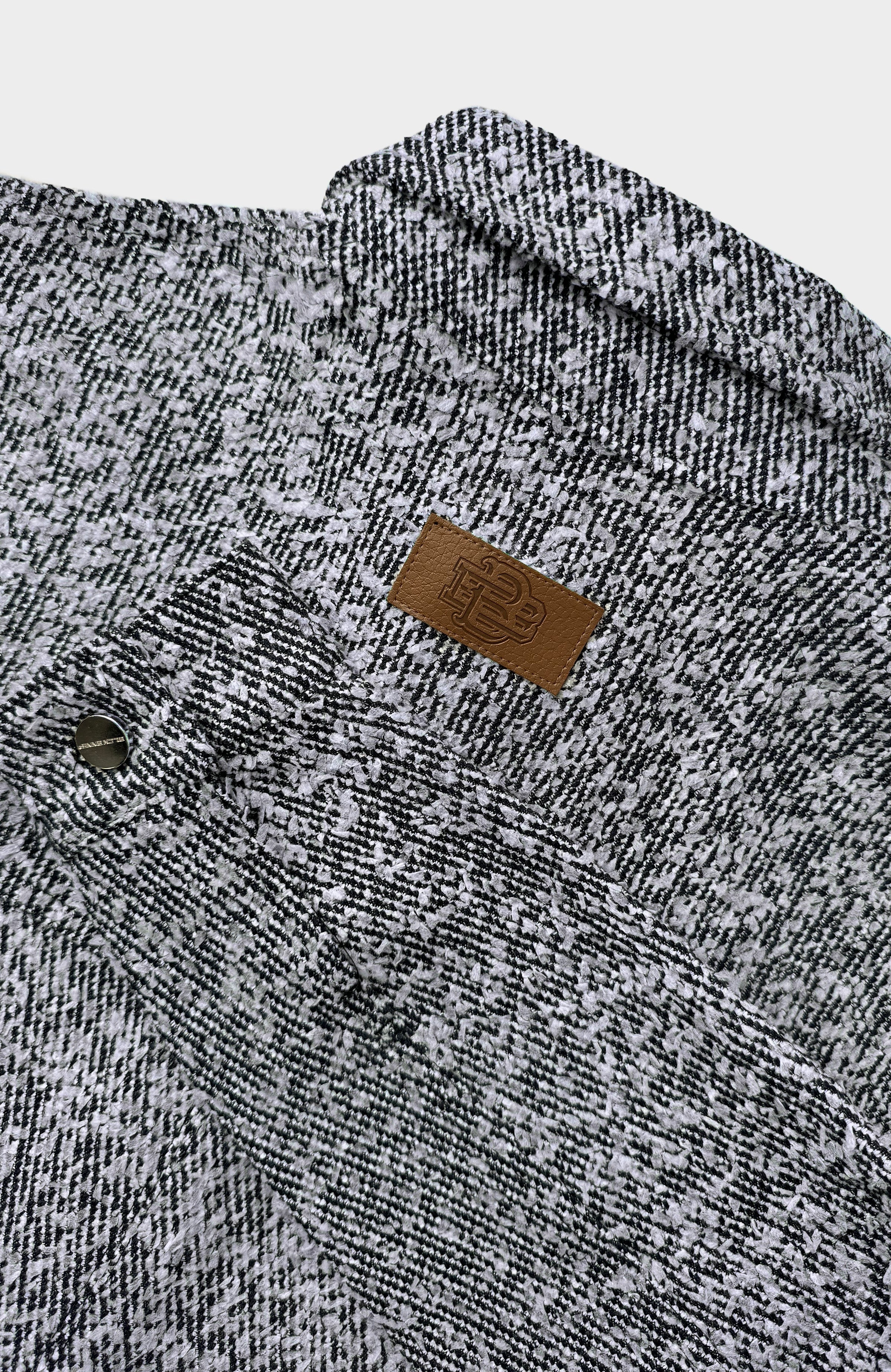 BOUCLE CARPENTER JACKET | Blau