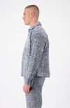 BOUCLE CARPENTER JACKET | Blau