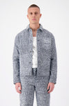 BOUCLE CARPENTER JACKET | Blau