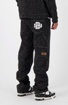 BOUCLE DENIM PANTS | Schwarz