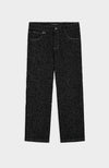 BOUCLE DENIM PANTS | Schwarz