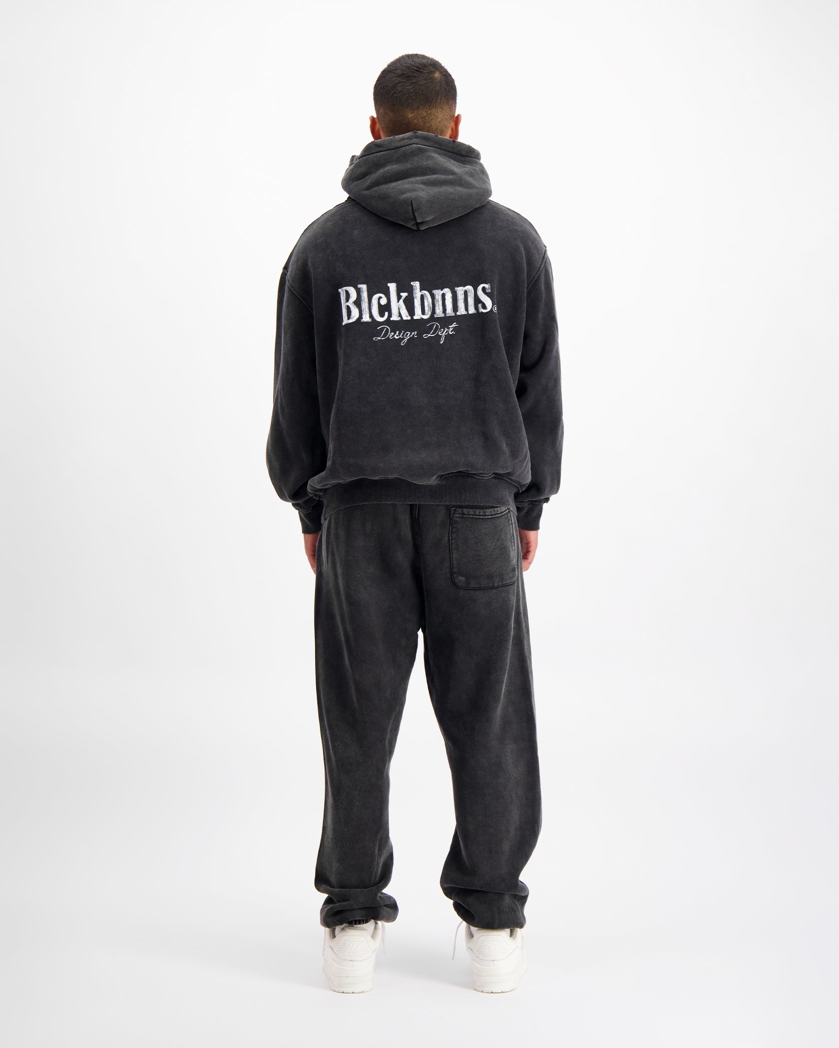 BRUSH WASHED SWEATSUIT | Schwarz