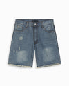 CUT OFF  DENIM SHORTS | Dunkelblau