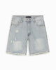 CUT OFF  DENIM SHORTS | Hellblau