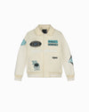 DESERT RACE VARSITY JACKET | Beige