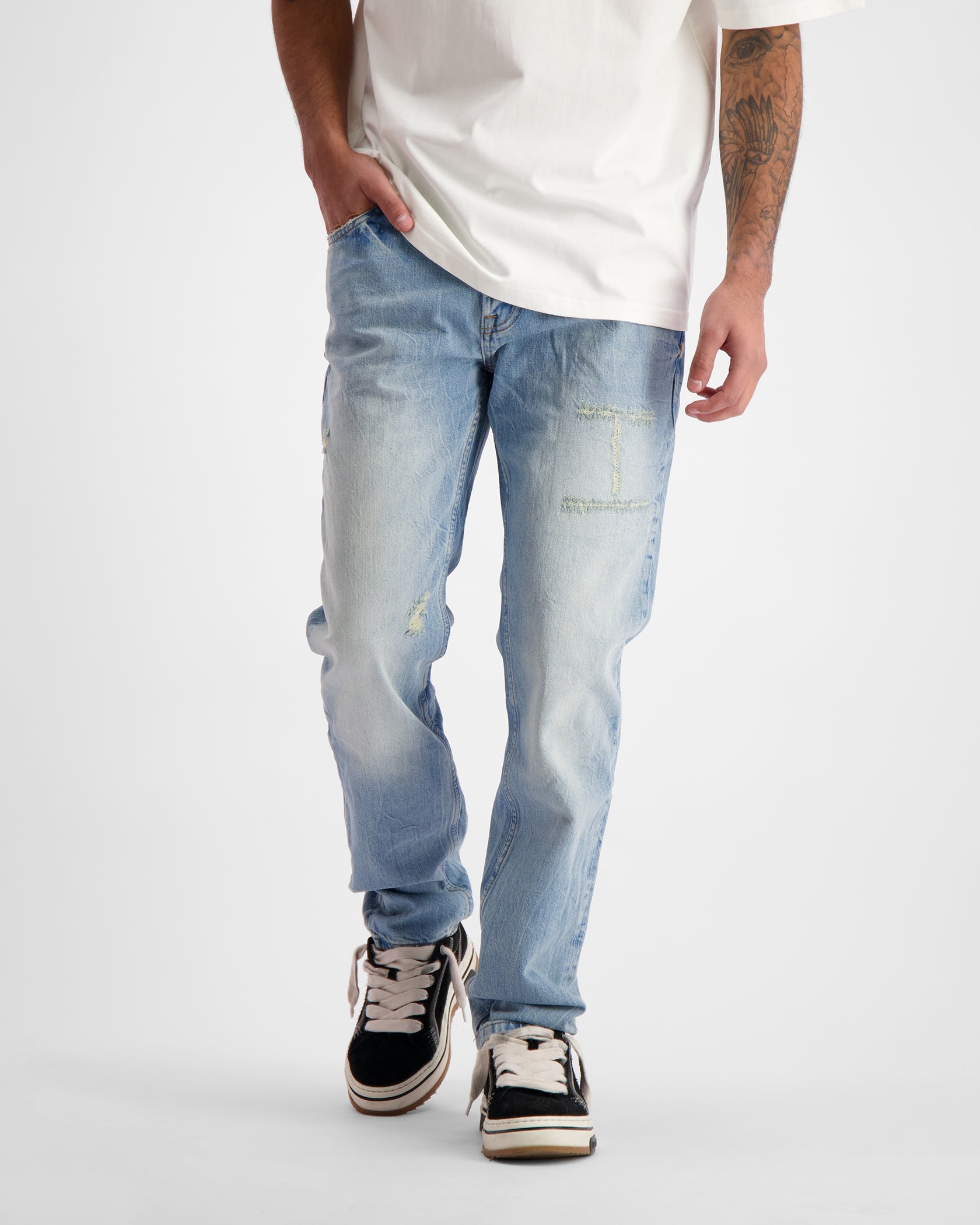 DESTROYED DENIM | Blau