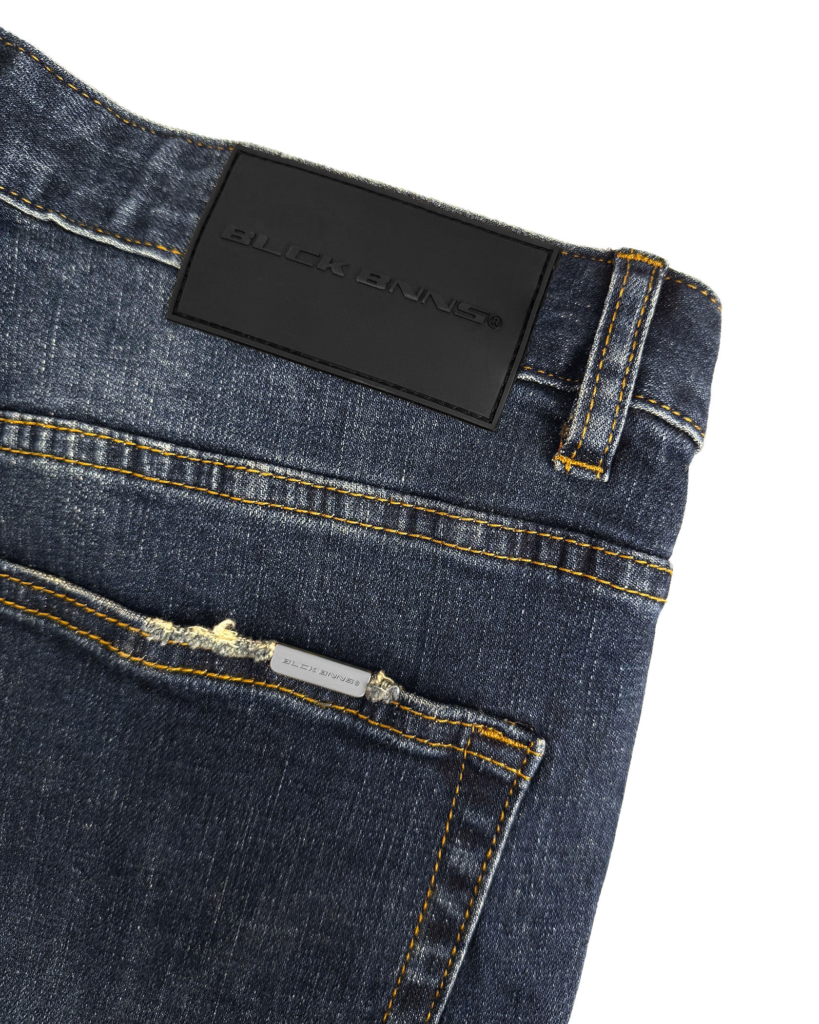 FADED SLIM DENIM | Dunkelblau