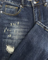 FADED SLIM DENIM | Dunkelblau