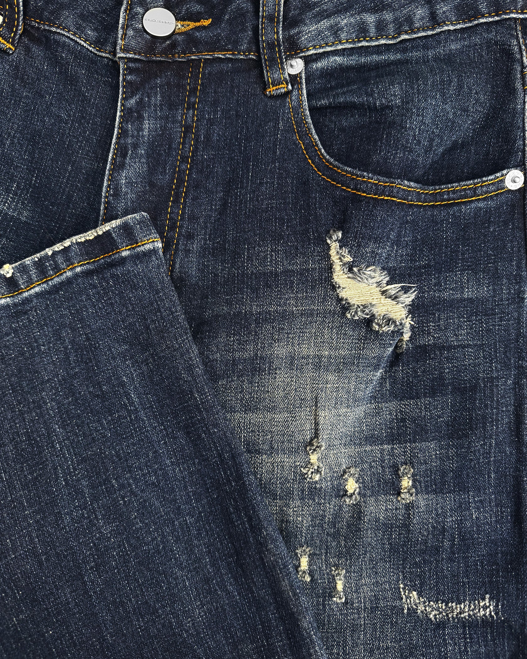 FADED SLIM DENIM | Dunkelblau