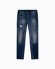 FADED SLIM DENIM | Dunkelblau