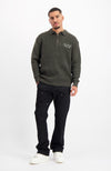 HEAVY KNIT HALF ZIP | Schwarz