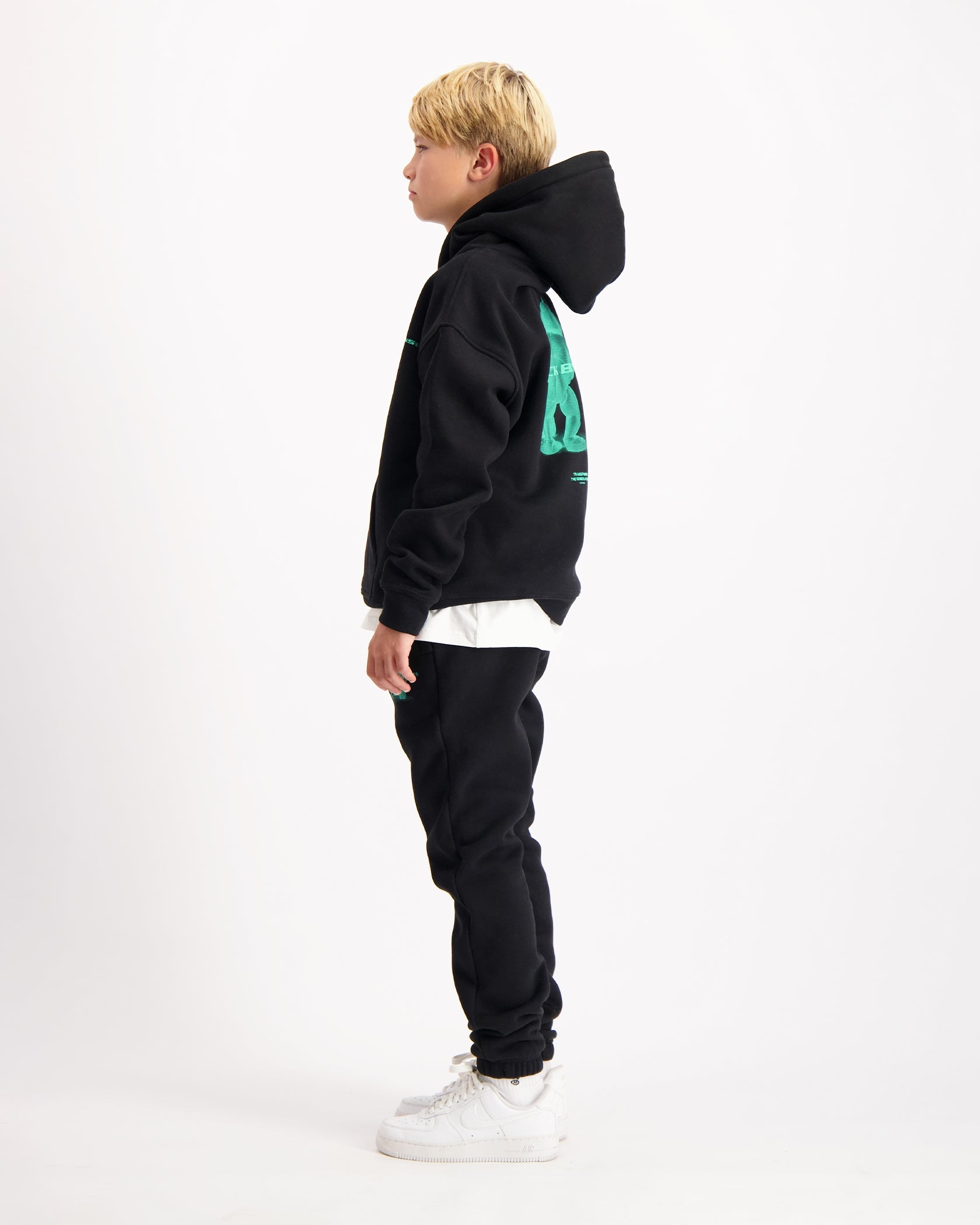 KIDS 3D XRAY SWEATSUIT | Schwarz