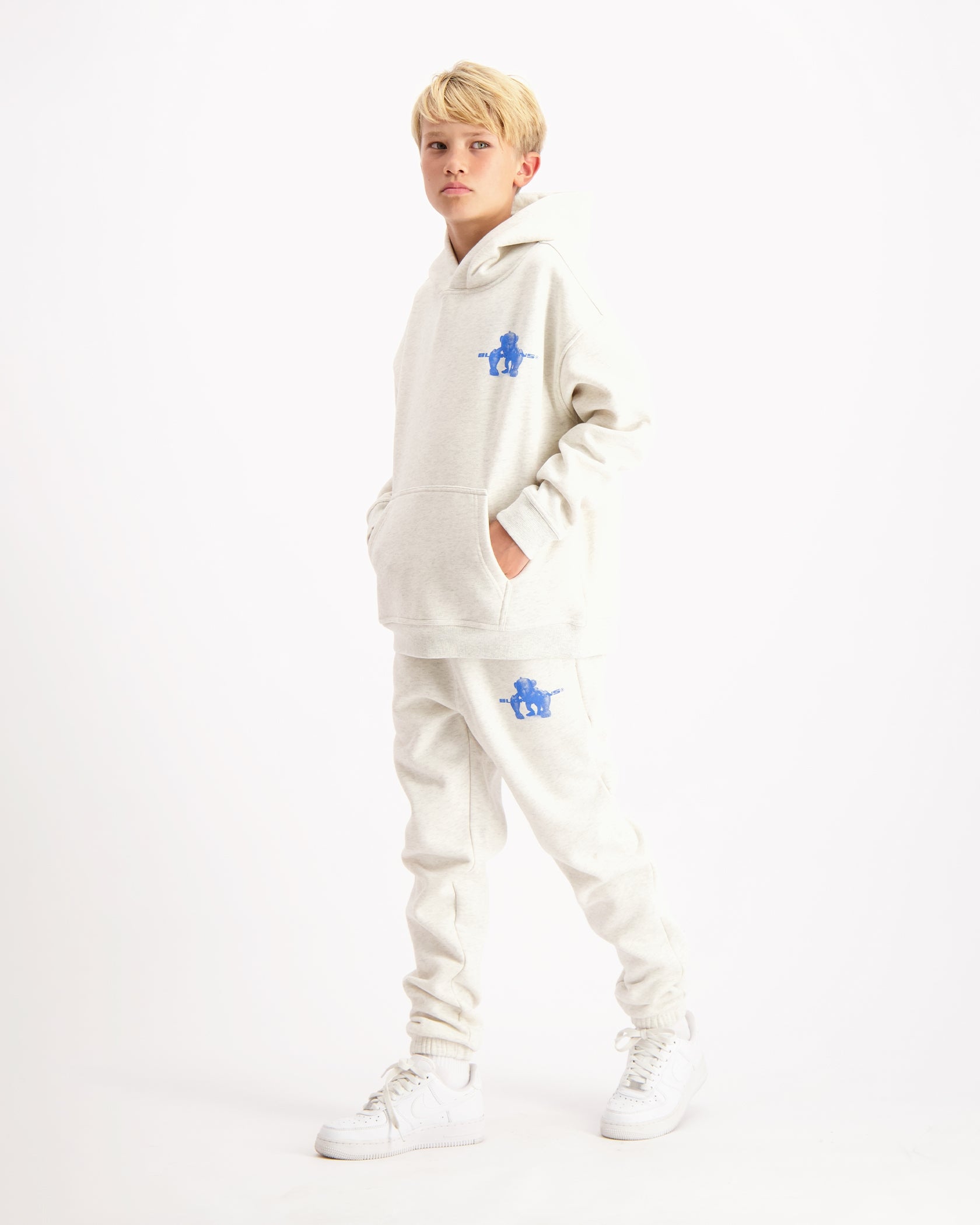KIDS 3D XRAY SWEATSUIT | Melange Grau