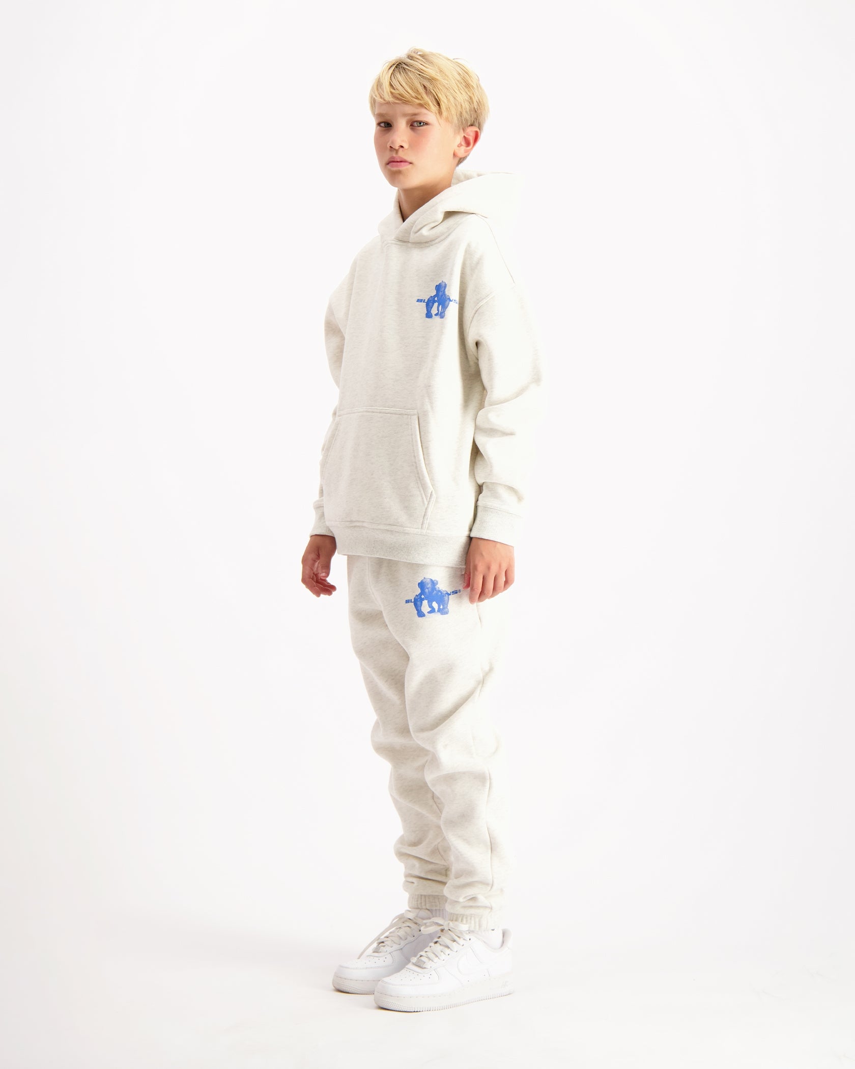 KIDS 3D XRAY SWEATSUIT | Melange Grau