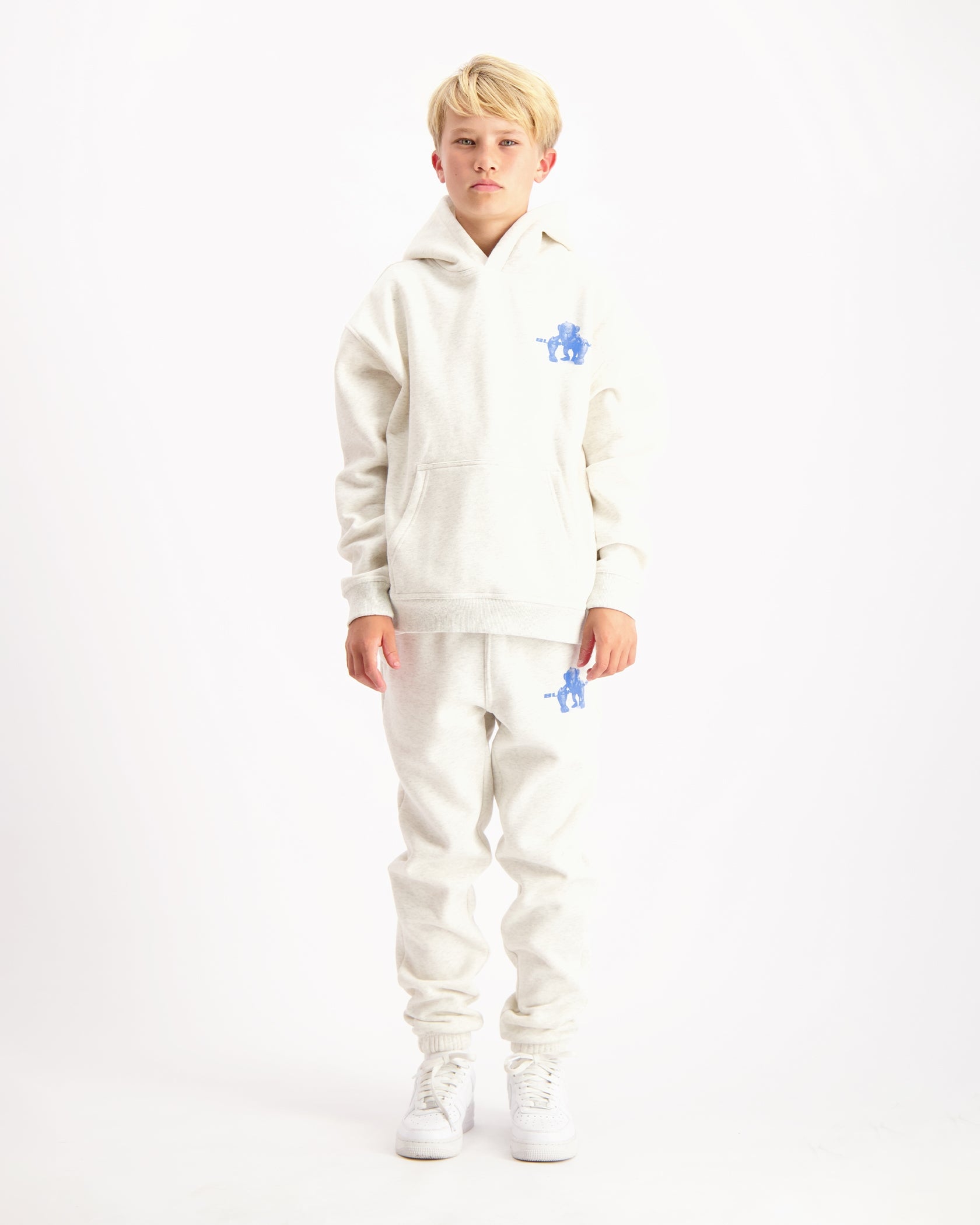 KIDS 3D XRAY SWEATSUIT | Melange Grau