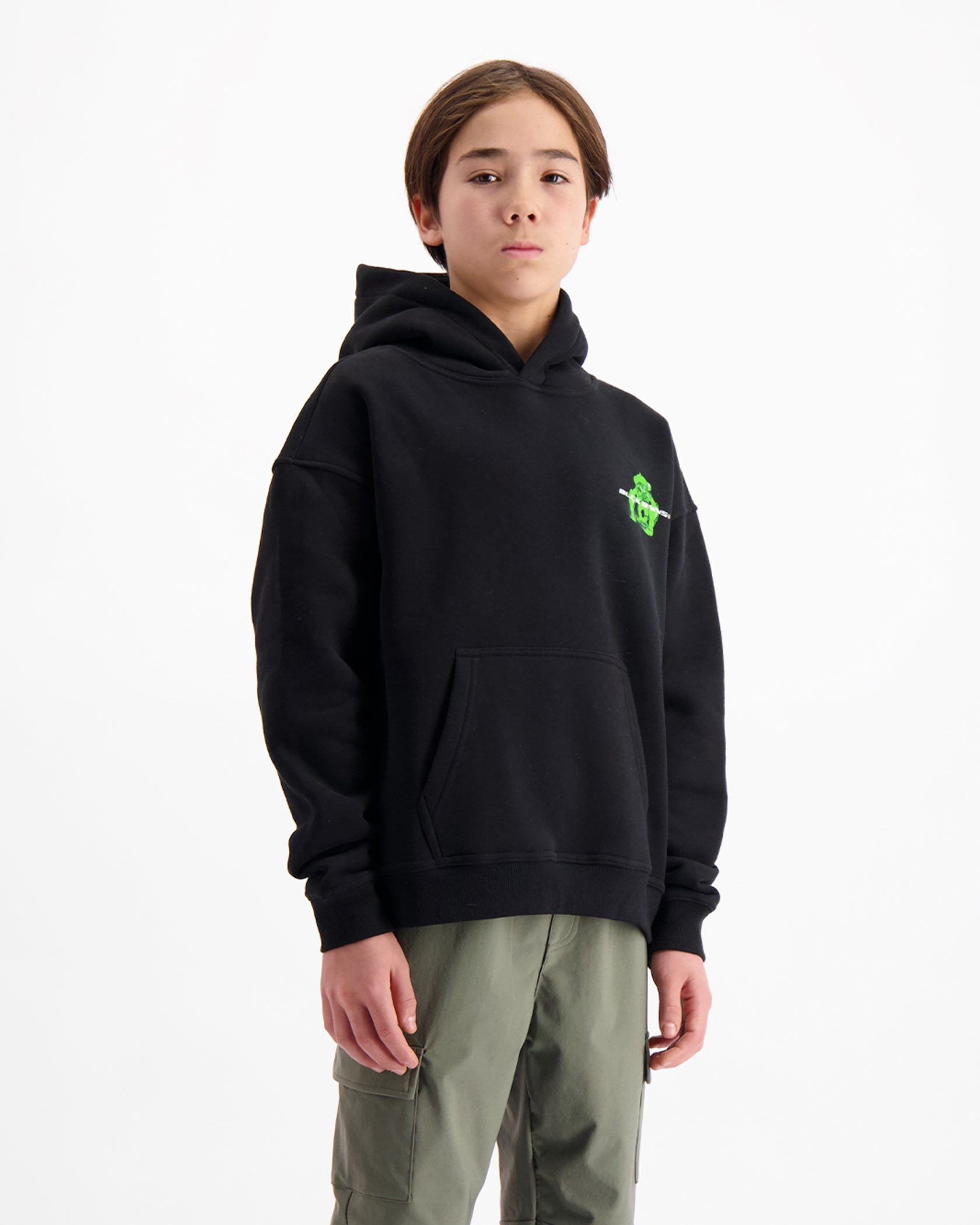 KIDS ACTION FIGURE HOODIE | Schwarz