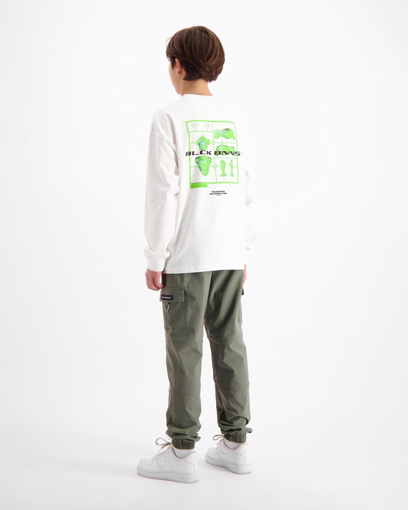 KIDS ACTION FIGURE LONGSLEEVE T-SHIRT | Weiß
