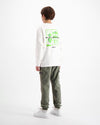 KIDS ACTION FIGURE LONGSLEEVE T-SHIRT | Weiß