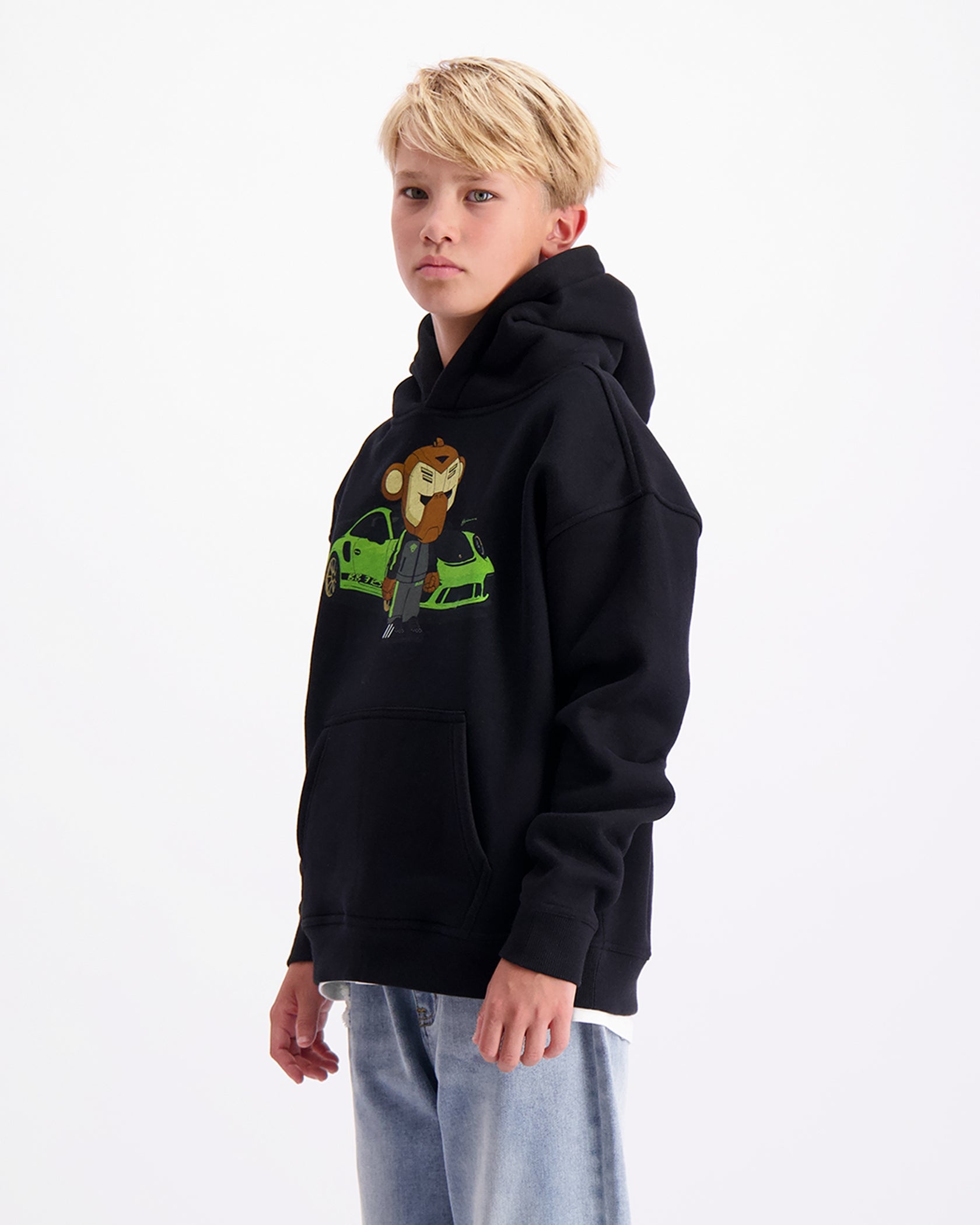 KIDS BB3 RS HOODIE | Schwarz