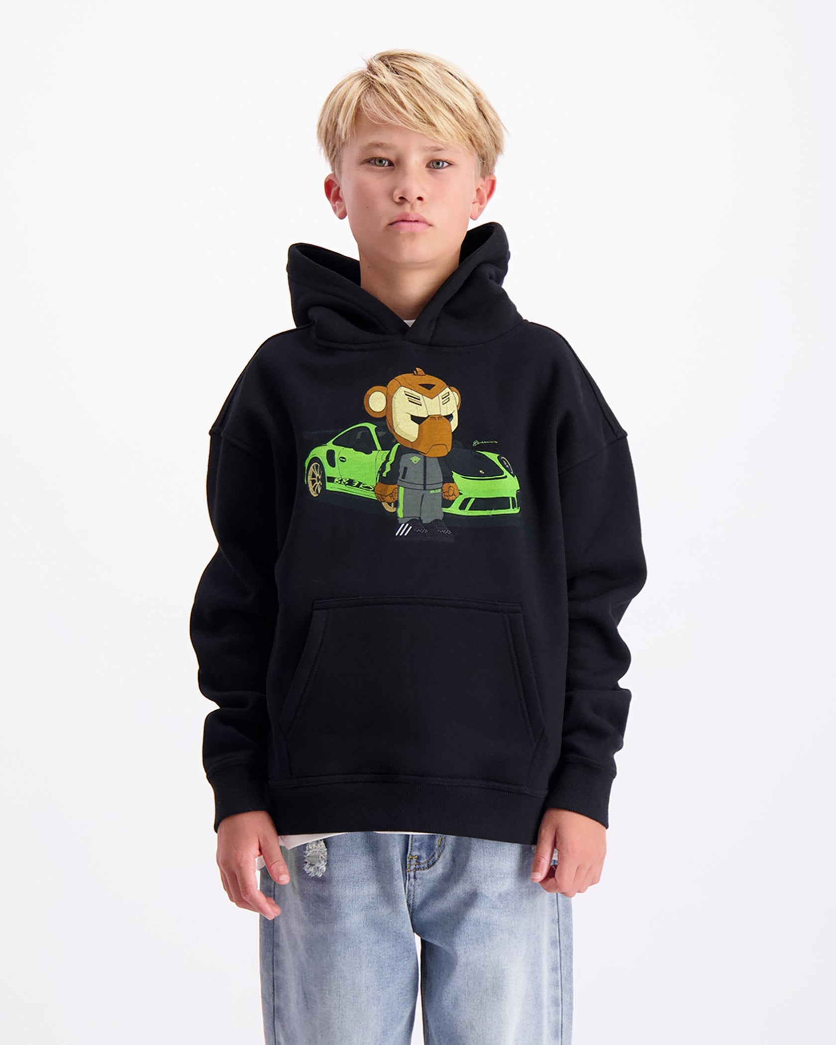KIDS BB3 RS HOODIE | Schwarz