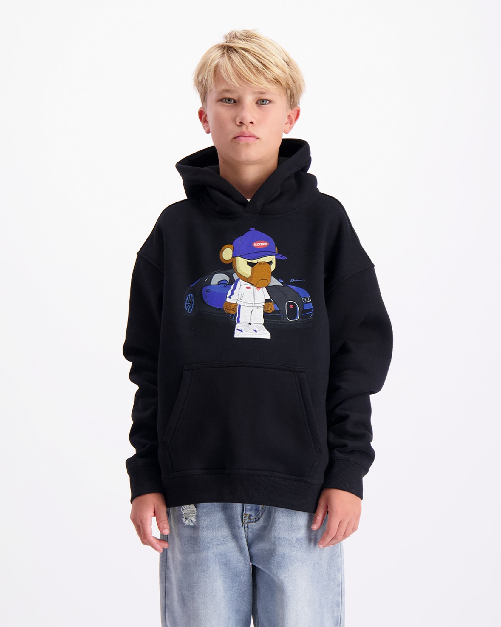 KIDS BBUGATTY HOODIE | Schwarz