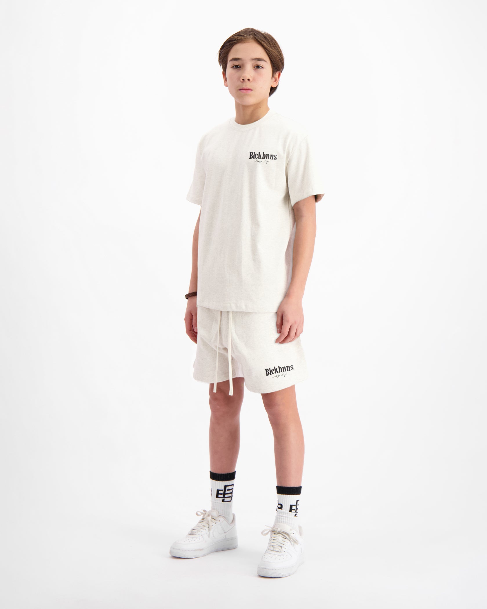 KIDS BRUSH TWINSET | Melange Grau