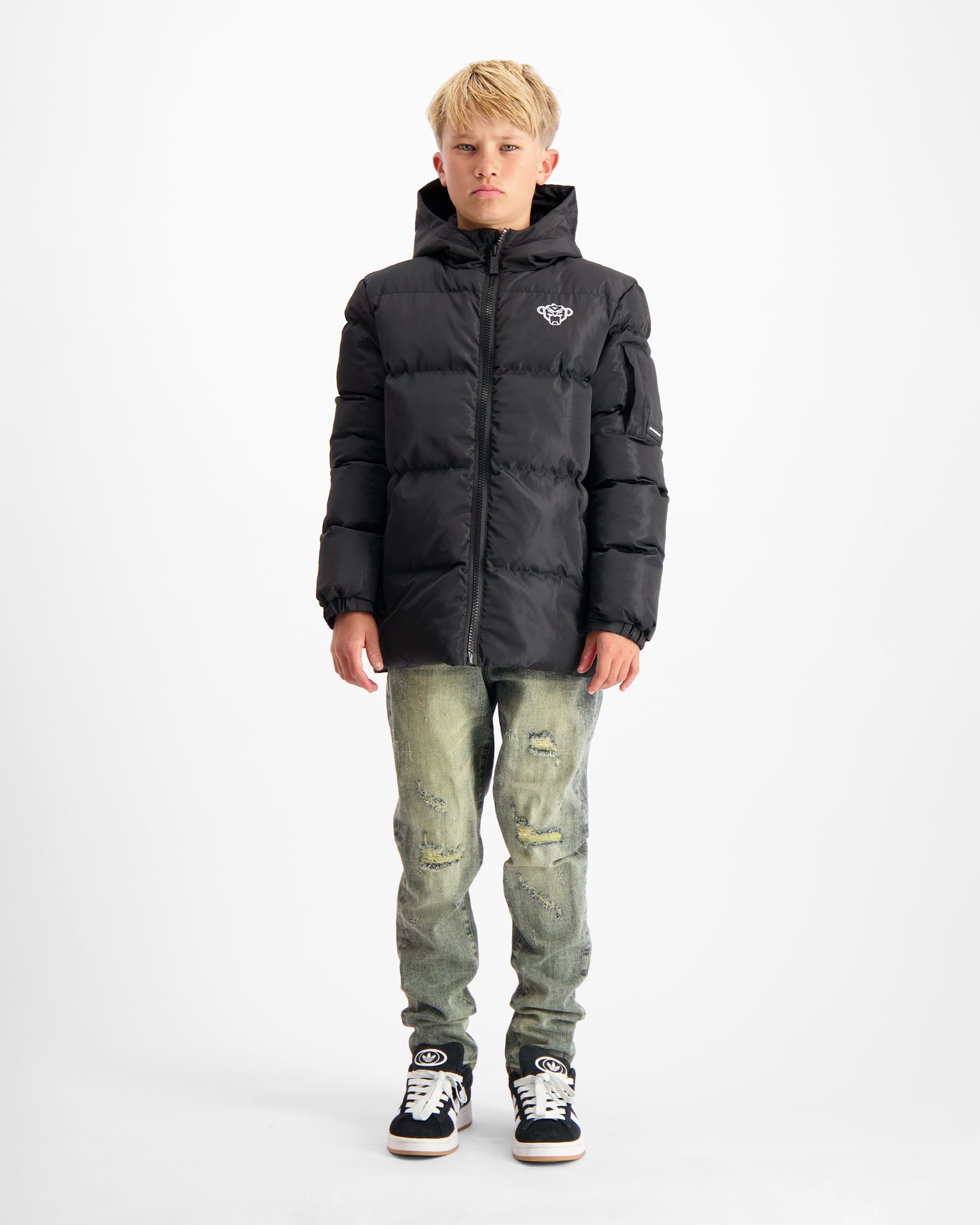 KIDS CONVOY PUFFER JACKET | Schwarz
