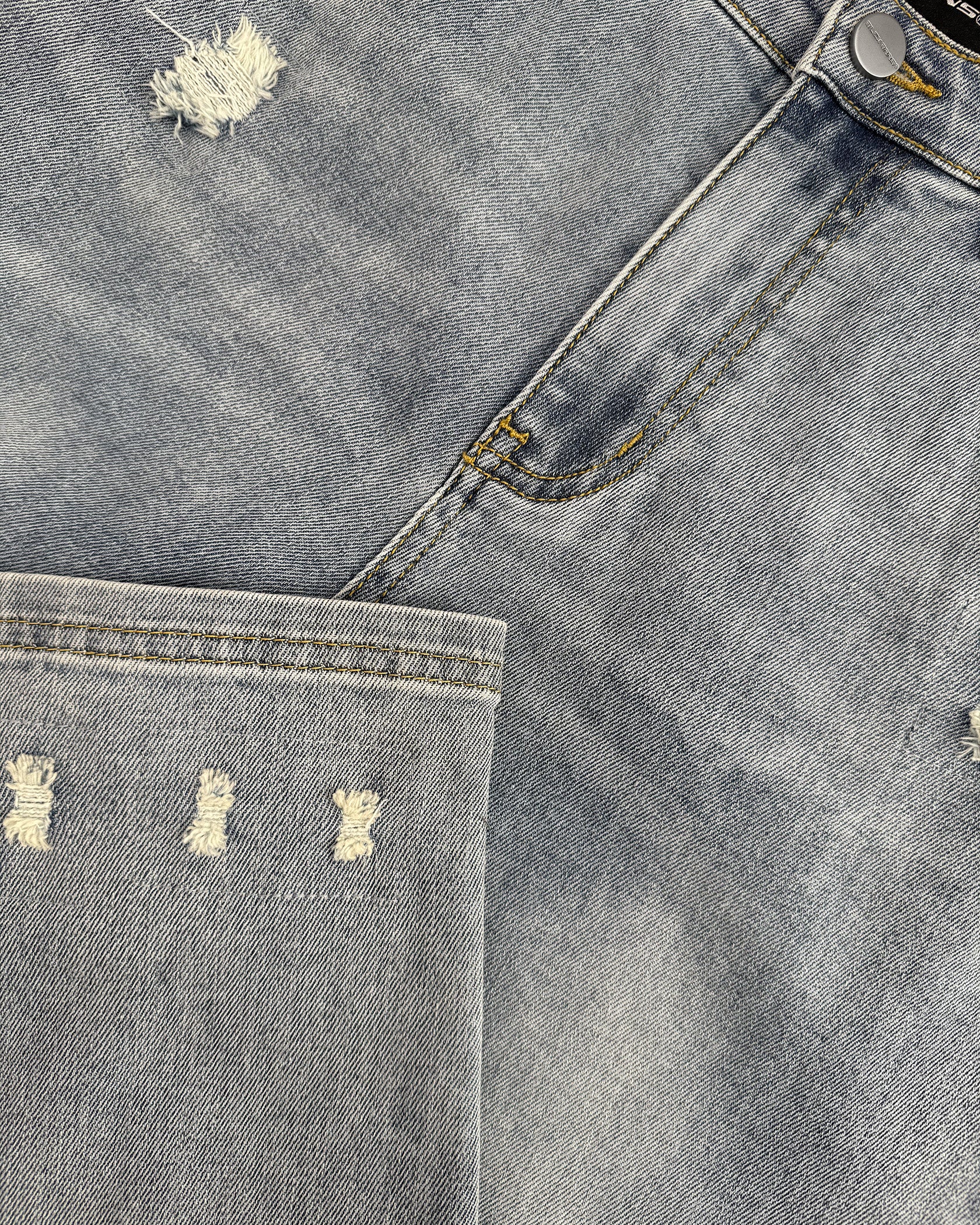 KIDS DRIBBLE STRAIGHT FIT DENIM | Hellblau