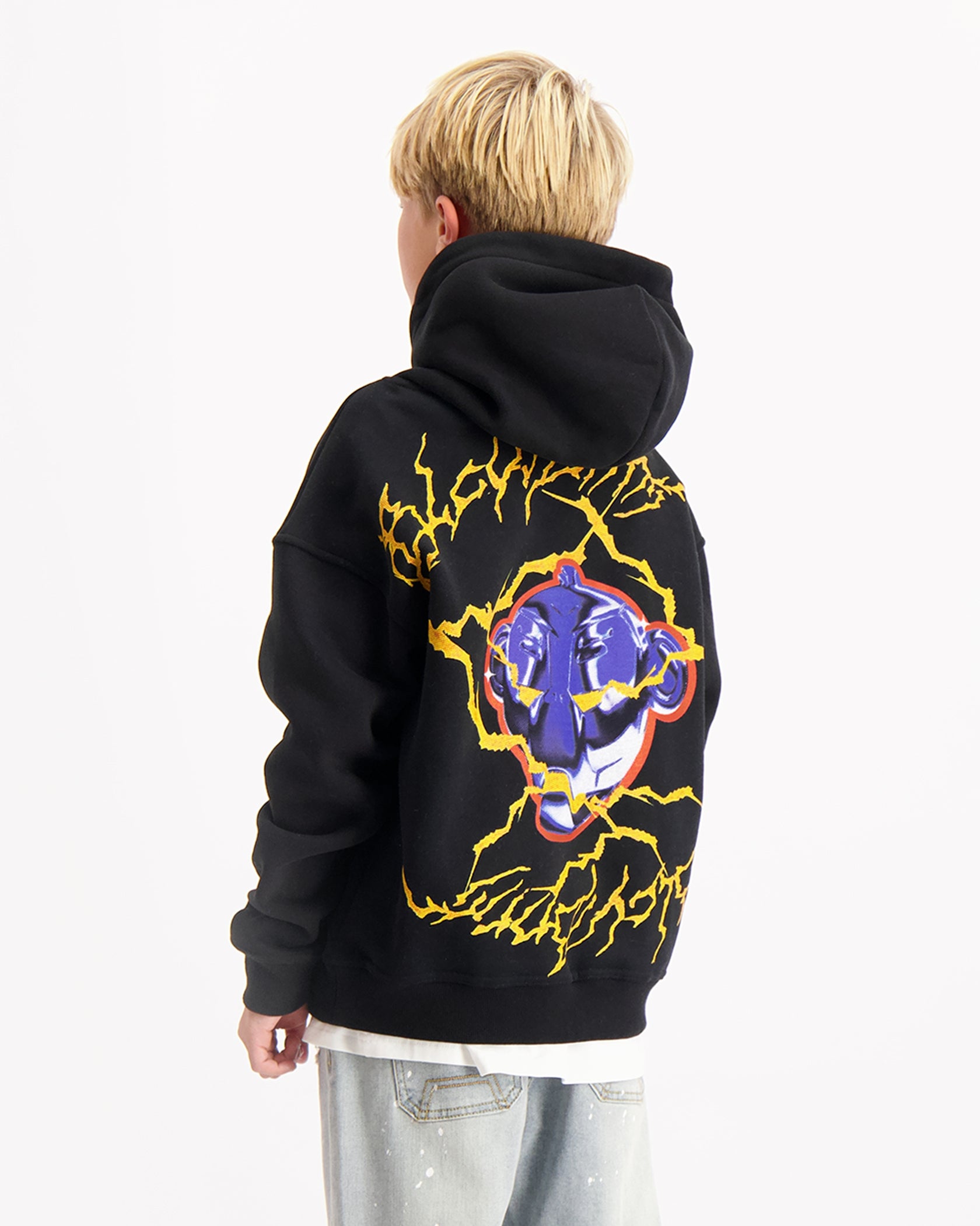 KIDS ELECTRO HOODIE | Schwarz