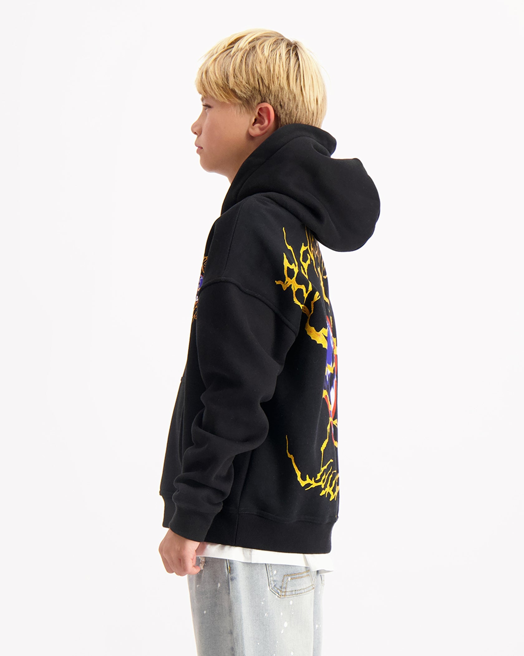 KIDS ELECTRO HOODIE | Schwarz