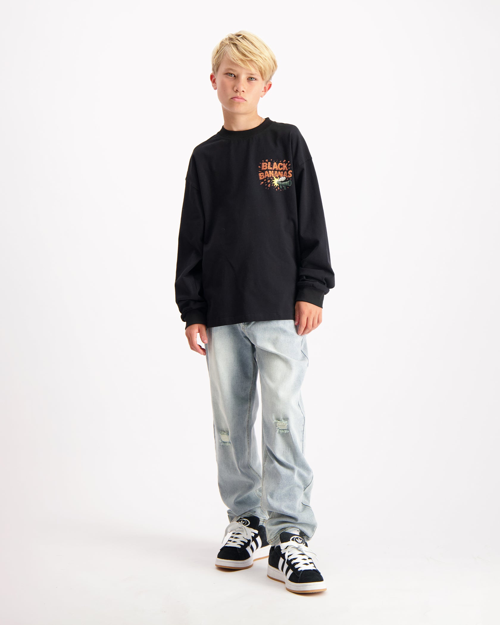 KINDER EXPLODE LONGSLEEVE SET | SCHWARZ