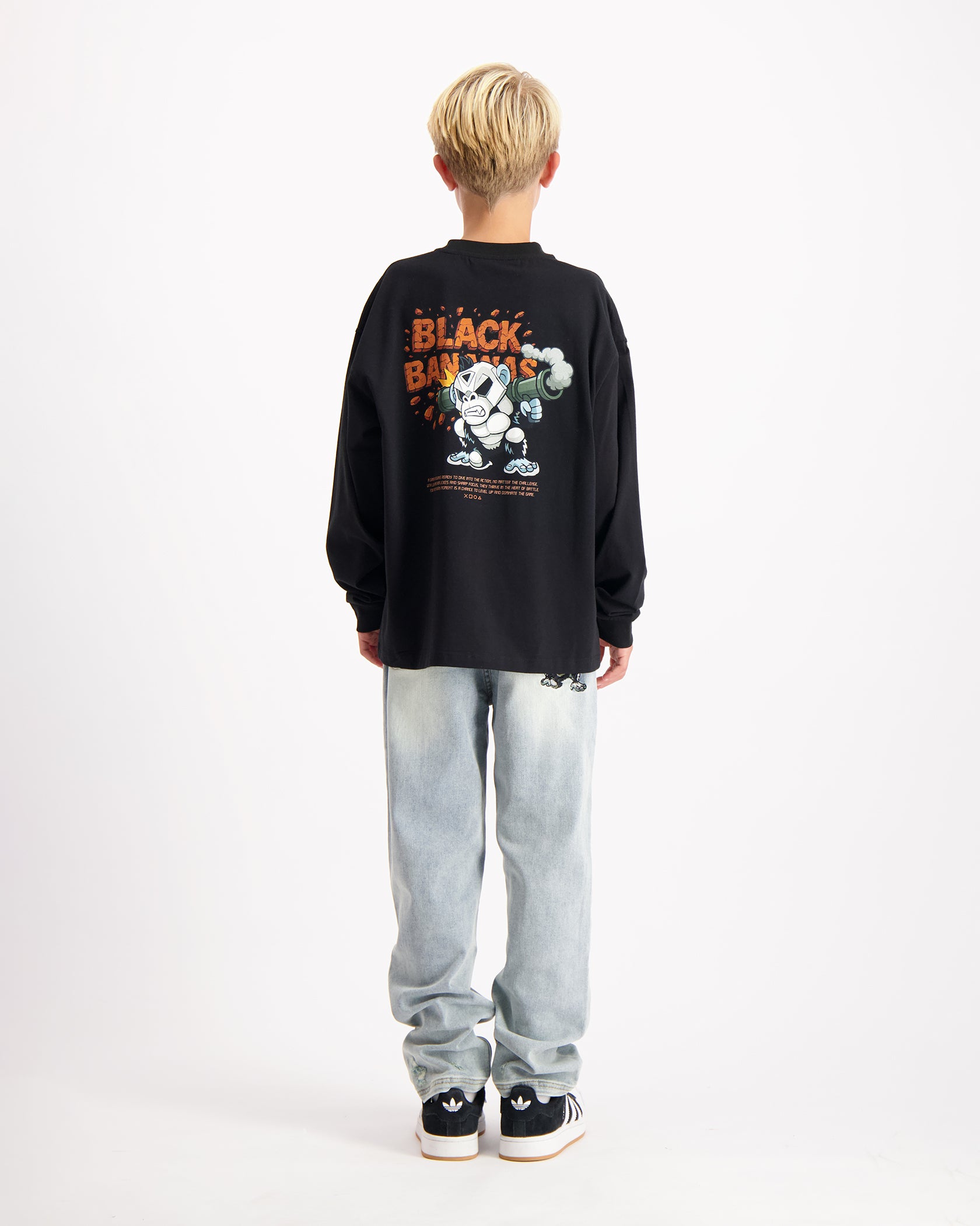 KINDER EXPLODE LONGSLEEVE SET | SCHWARZ