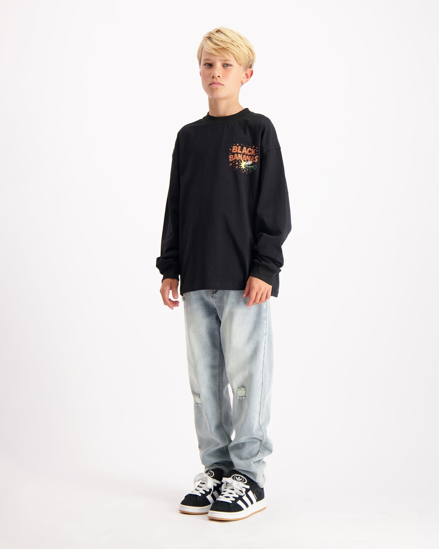 KIDS EXPLODE LONGSLEEVE | Schwarz
