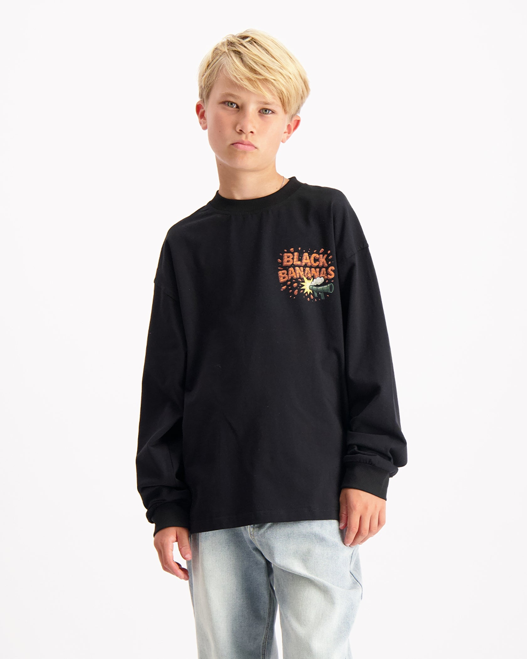 KIDS EXPLODE LONGSLEEVE | Schwarz