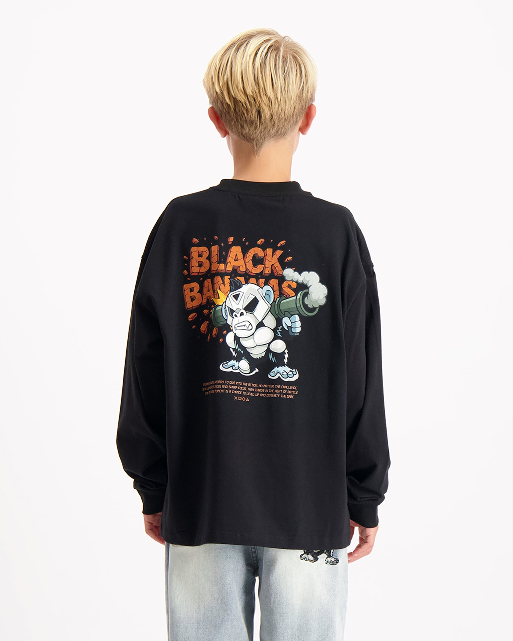 KIDS EXPLODE LONGSLEEVE | Schwarz
