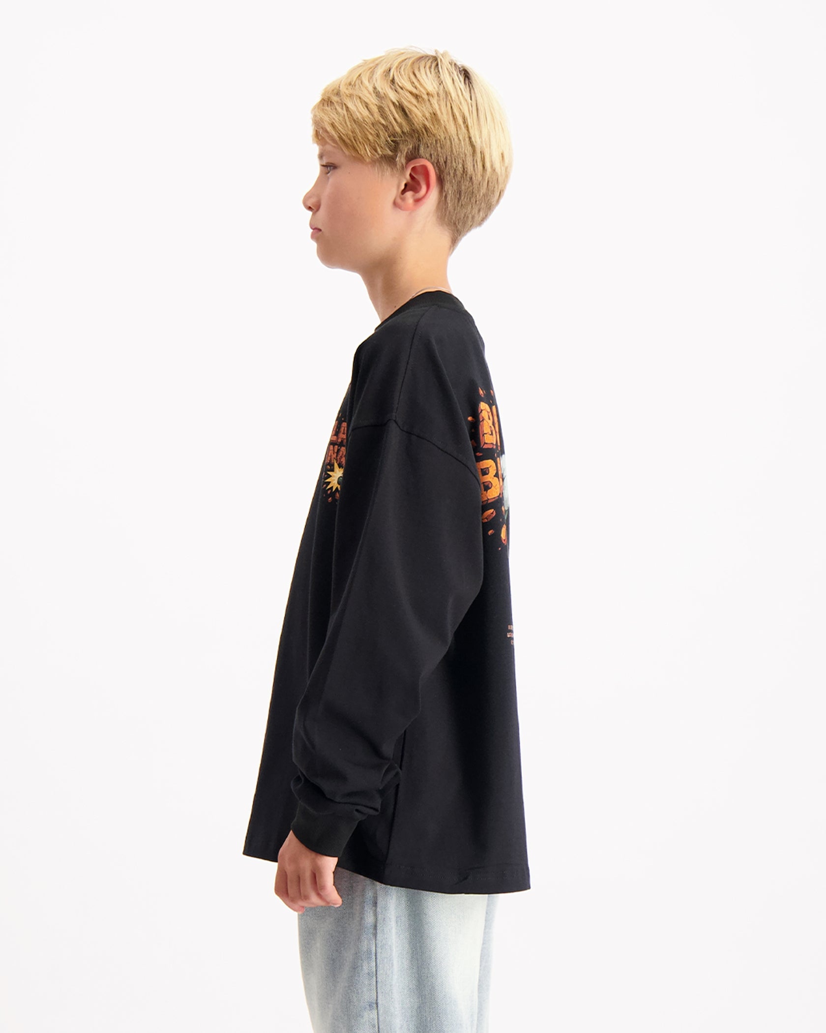 KIDS EXPLODE LONGSLEEVE | Schwarz