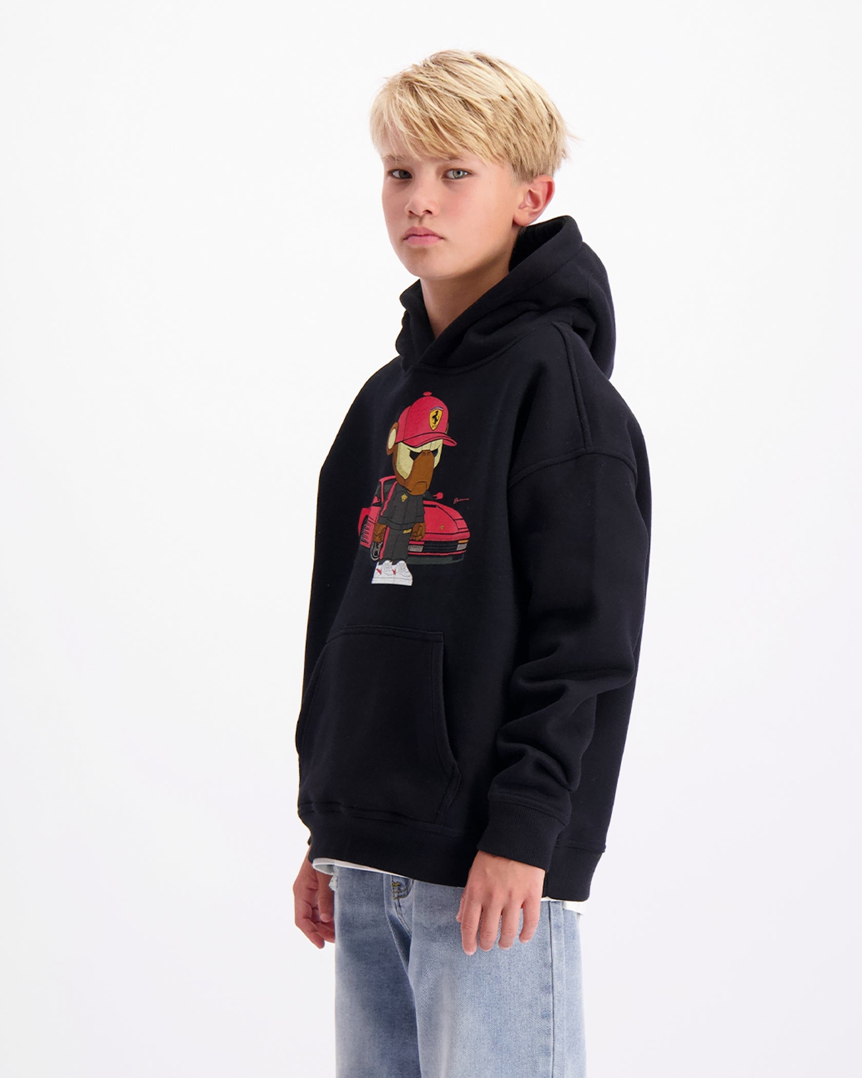 KIDS FEBBARI HOODIE | Schwarz