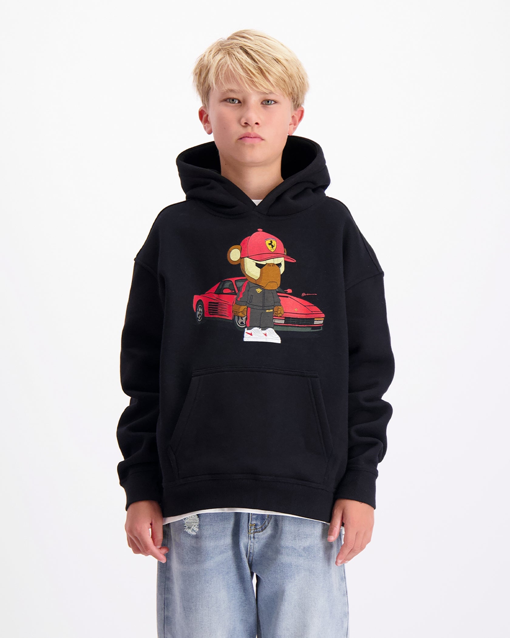 KIDS FEBBARI HOODIE | Schwarz