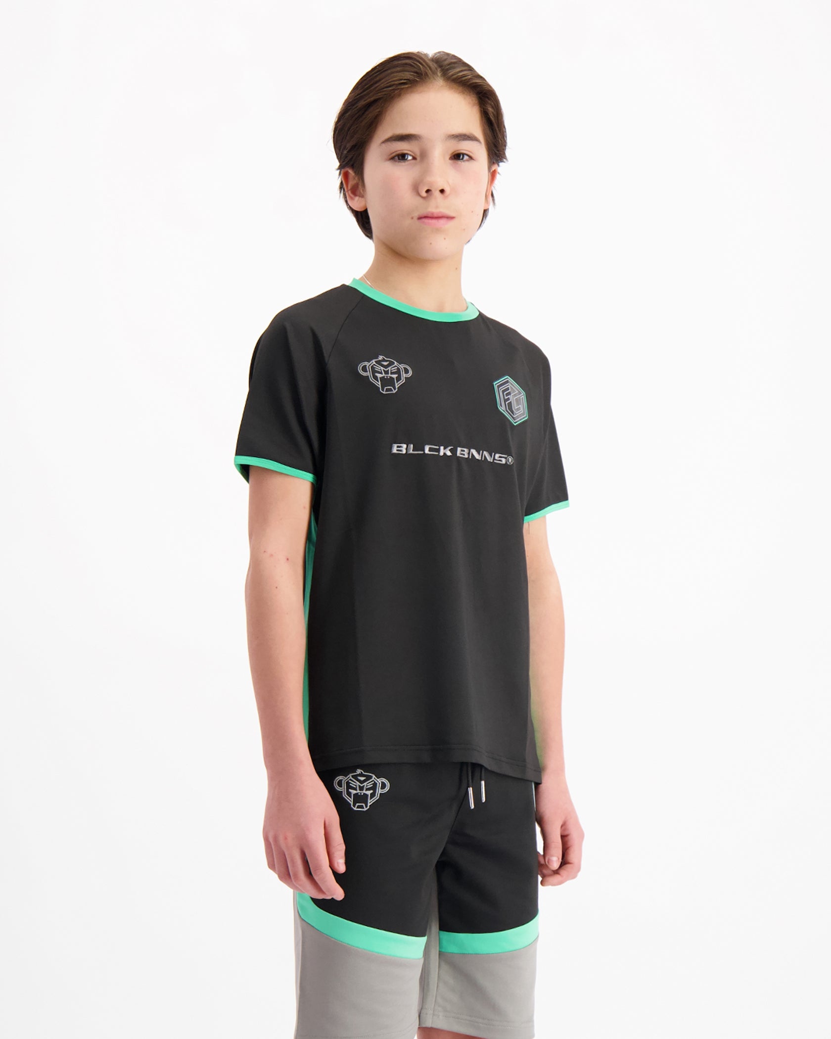 KIDS FOOTBALL T-SHIRT | Schwarz