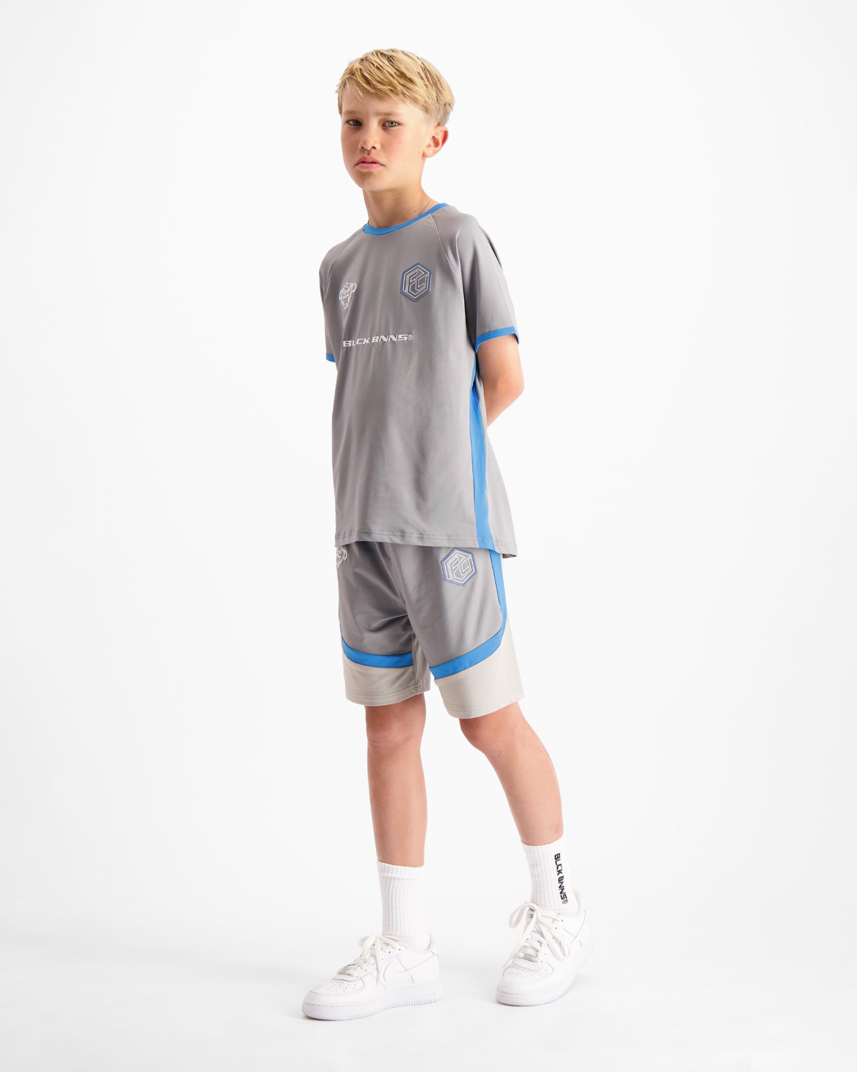 KIDS FOOTBALL TWINSET | Grau