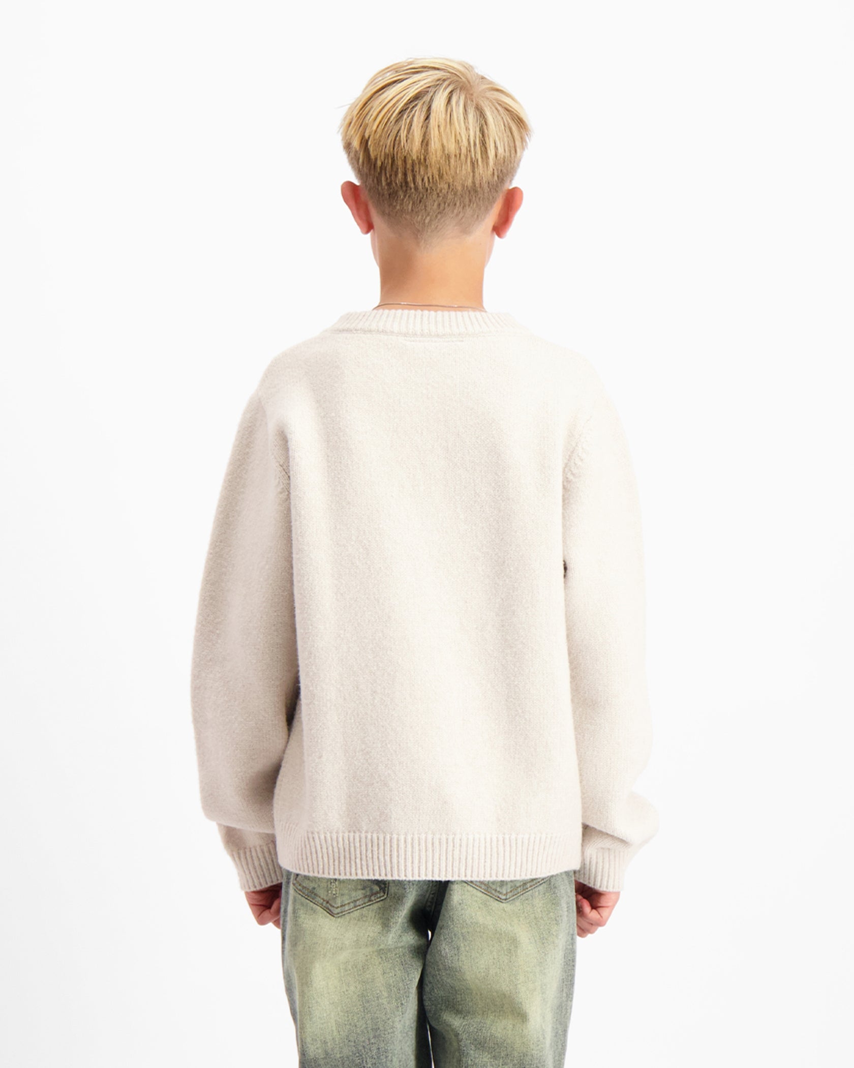 KIDS KNITTED SWEATER | Beige